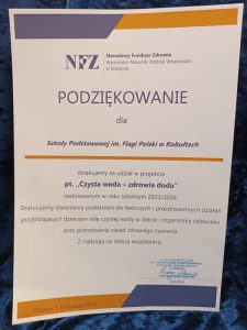 Podsumowanie programu "Czysta woda zdrowia doda"